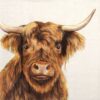 Paper Napkins - Farm Highland Cattle cream  (20 pieces)