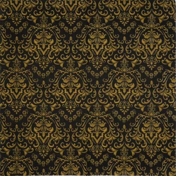 Paper Napkins - Baroque ornament black (20 pieces)