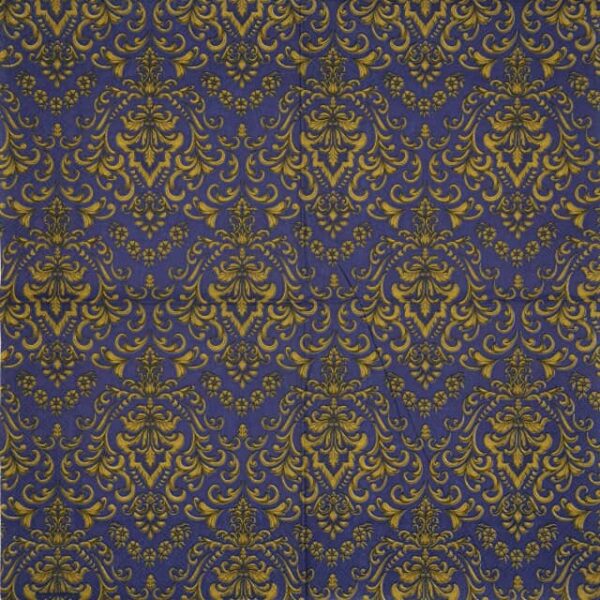 Paper Napkins - Baroque ornament blue (20 pieces)