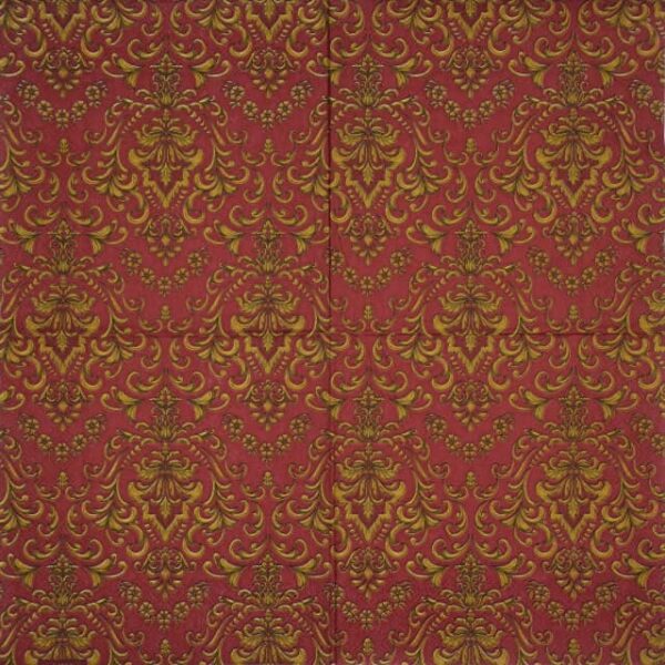 Paper Napkins - Baroque ornament bordeaux (20 pieces)