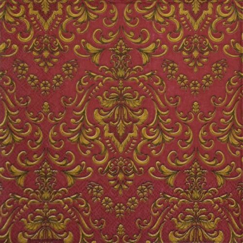 Paper Napkins - Baroque ornament bordeaux (20 pieces)