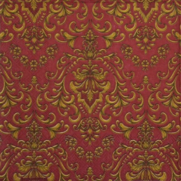 Paper Napkins - Baroque ornament bordeaux (20 pieces)