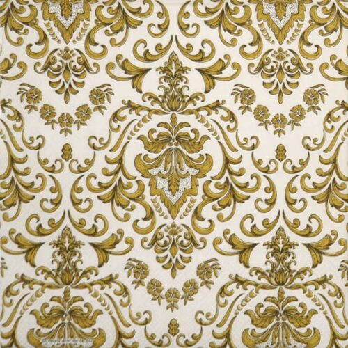 Paper Napkins - Baroque ornament cream (20 pieces)