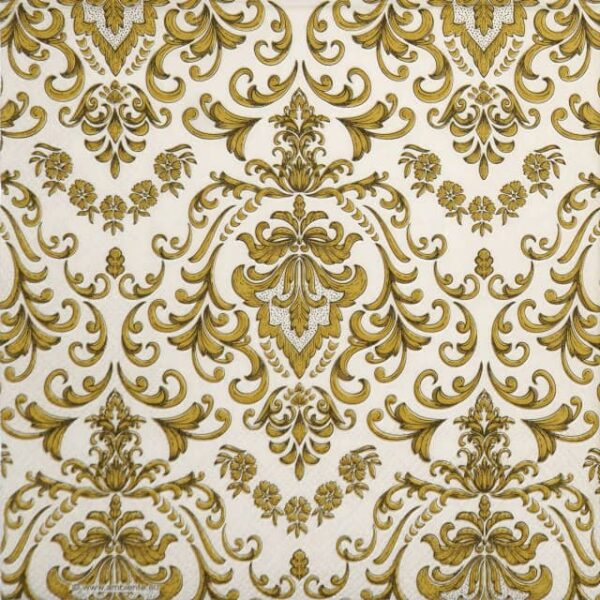 Paper Napkins - Baroque ornament cream (20 pieces)