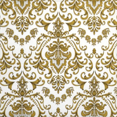 Paper Napkins - Baroque ornament gold (20 pieces)