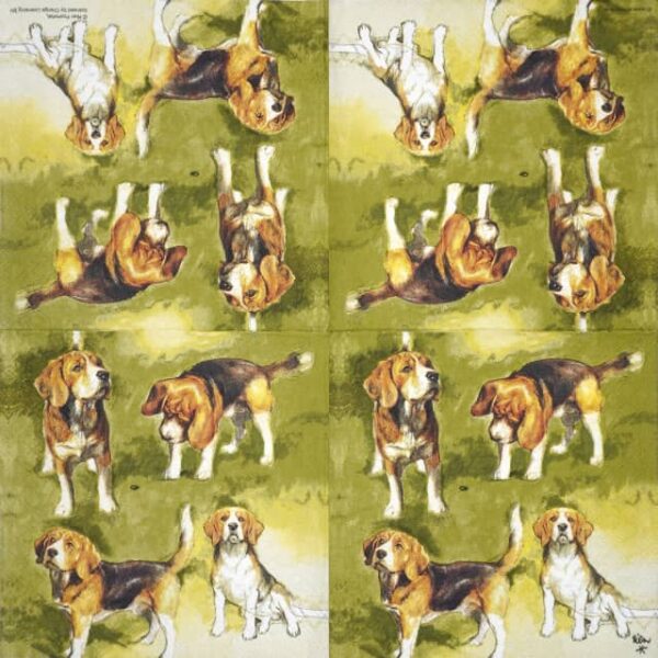 Paper Napkins - Beagles (20 pieces)