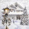 Paper Napkin - Christmas house