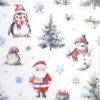 Paper Napkin - Christmas trio white