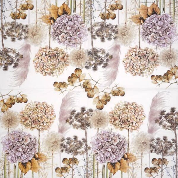 Cocktail Napkins - Dried flowers (20 pieces) - Image 2