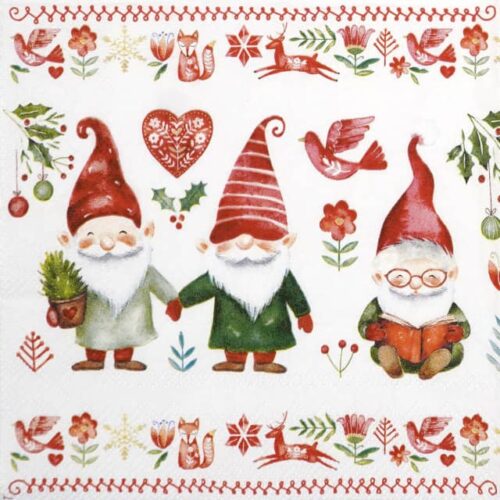 Paper Napkin - Gnomes fun