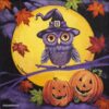 Paper Napkins - Halloween owl (20 pieces)