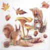 Paper Napkins - Squirrels go nuts (20 pieces)