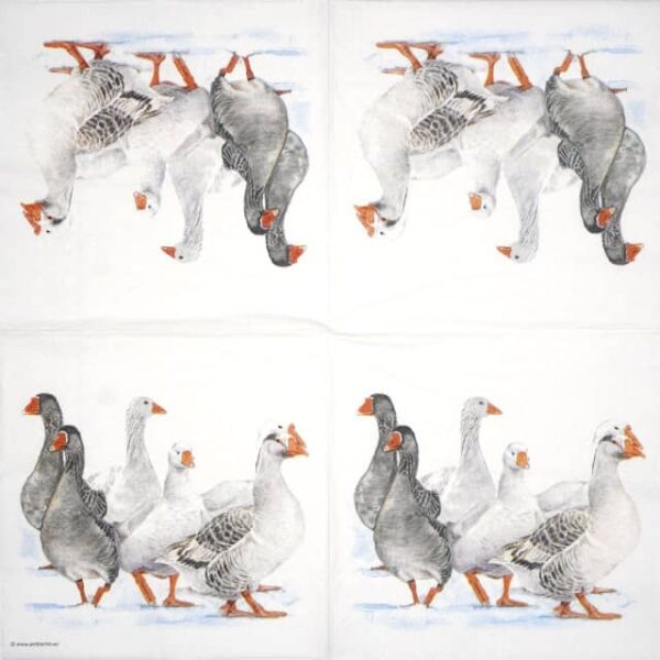 Paper Napkin - Winter geese