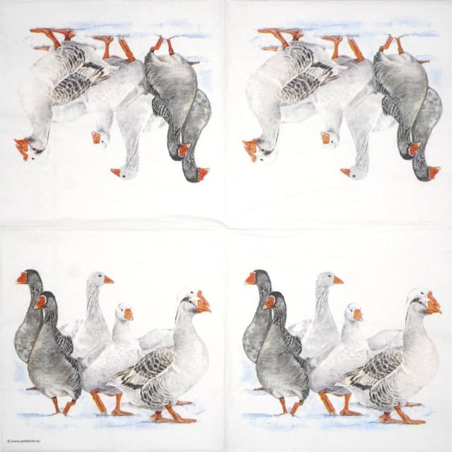 Paper Napkin - Winter geese