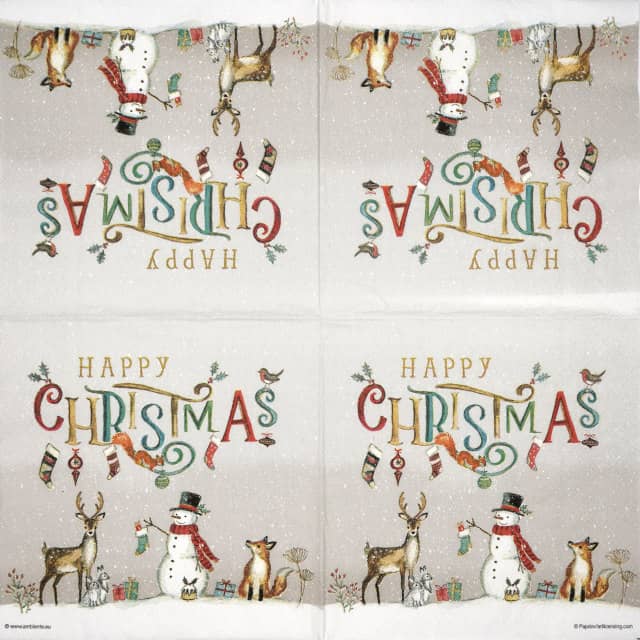 Paper-napkin-Ambiente-happy-Christmas-33318935