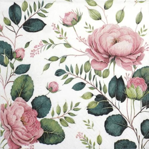 Paper Napkins - Noble Roses  (20 pieces)