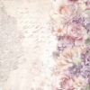 Stamperia Rice Paper A4 - Romance Forever - Floral Border - DFSA4832