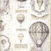 Stamperia Rice Paper A4 - Voyages Fantastiques - Balloon - DFSA4837