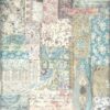 Stamperia Rice Paper A4 - Brocante Antiques - Fabric Patchwork - DFSA4852