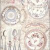 Stamperia Rice Paper A4 - Brocante Antiques - Ceramic Plates - DFSA48556