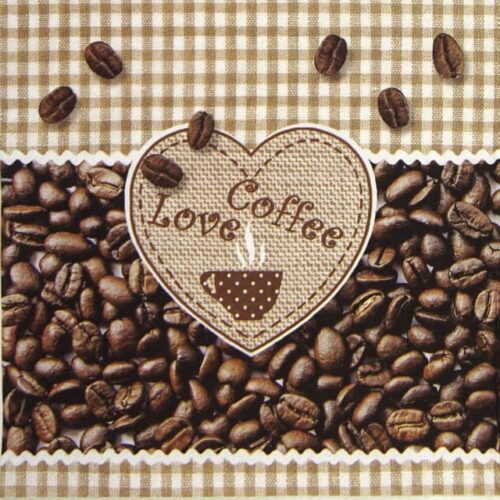 Single Decoupage Napkin - Coffee Love