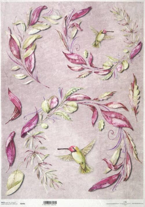 Rice Paper A/3 - Hummingbird