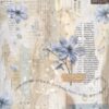 Stamperia Rice Paper A4 - Secret Diary - Blue Flower - DFSA4861