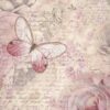 Stamperia Rice Paper A4 - Shabby Rose - Butterfly - DFSA4878