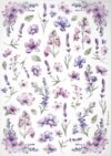 Stamperia Rice Paper A4 - Flowers - DFSA4889