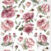 Stamperia Rice Paper A4 - English Roses Pattern - DFSA4903