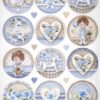 Stamperia Rice Paper A4 - Baby Boy Rounds - DFSA4906