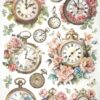 Stamperia Rice Paper A4 - Clocks - DFSA4910