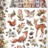 Stamperia Rice Paper A4 - Classic Christmas - Underwood - DFSA4922