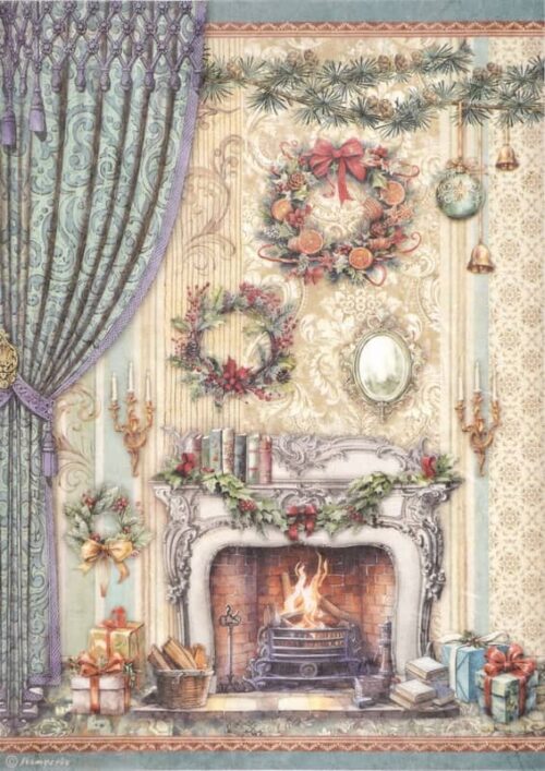 Stamperia Rice Paper A4 - The Nutcracker - Chimney - DFSA4939