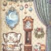 Stamperia Rice Paper A4 - The Nutcracker - Pendulum Clock and Chair - DFSA4940