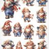 AB Studio Decoupage Rice Paper A/4 - Strawberry Gnome - 202