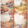 AB Studio Decoupage Rice Paper A/4 - Autumn Landscape - 360