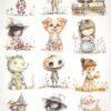 AB Studio Decoupage Rice Paper  A/4 - Enchanted Whimsy: A Collection of Fantasy Characters - 383