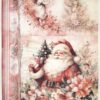 AB Studio Decoupage Rice Paper  A/4 - Christmas - Santa & Angels Design - 409MV