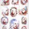 AB Studio Decoupage Rice Paper  A/4 - Festive Santa Claus - 474