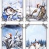 AB Studio Decoupage Rice Paper  A/4 - Winter Birds in Snowy Settings