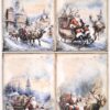 AB Studio Decoupage Rice Paper  A/4 - Santa’s Sleigh Ride - 2383