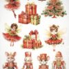 AB Studio Decoupage Rice Paper  A/4 - Festive Delight Collection - 5766