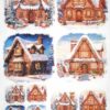 AB Studio Decoupage Rice Paper  A/4 - Gingerbread Winter Wonderland - 5774