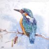 Paper Napkin - The Kingfisher light blue