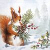 Paper Napkin - Winter Squirrel