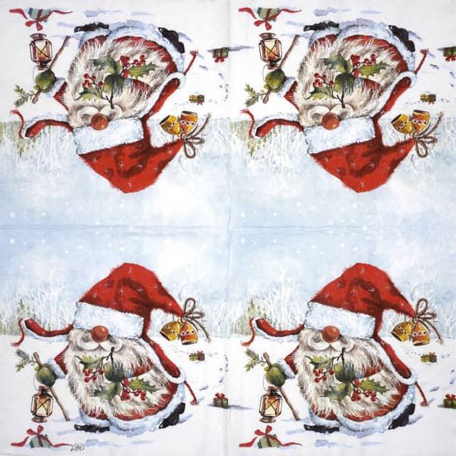 Paper Napkin - Tomte Santa