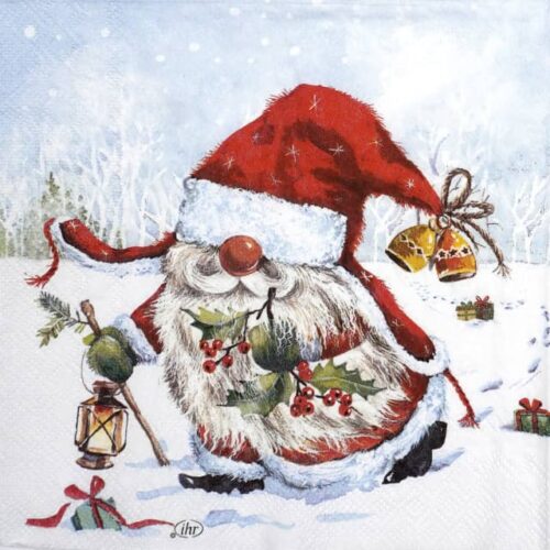 Paper Napkin - Tomte Santa