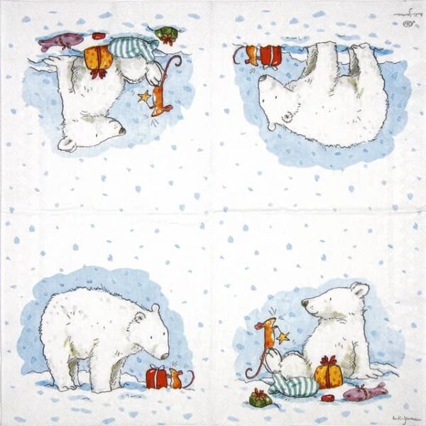 Cocktail Napkins - Icy X-mas for you (20 pieces)