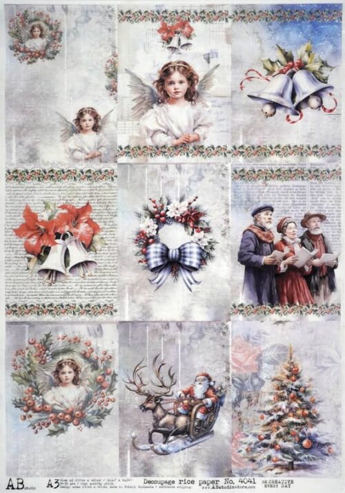 Decoupage Rice Paper  A/3  - Holy Night - 4041